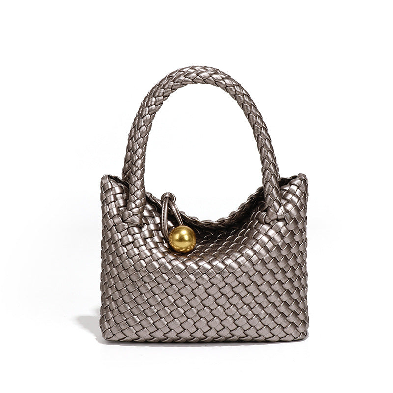 Women's French Style Woven Advanced Texture Handmade Bags