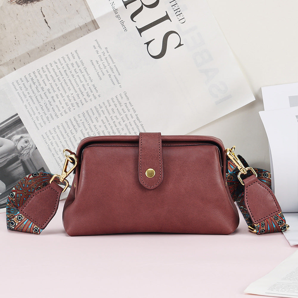 Women's Classy Classic Leather Simple Mobile Crossbody Bags