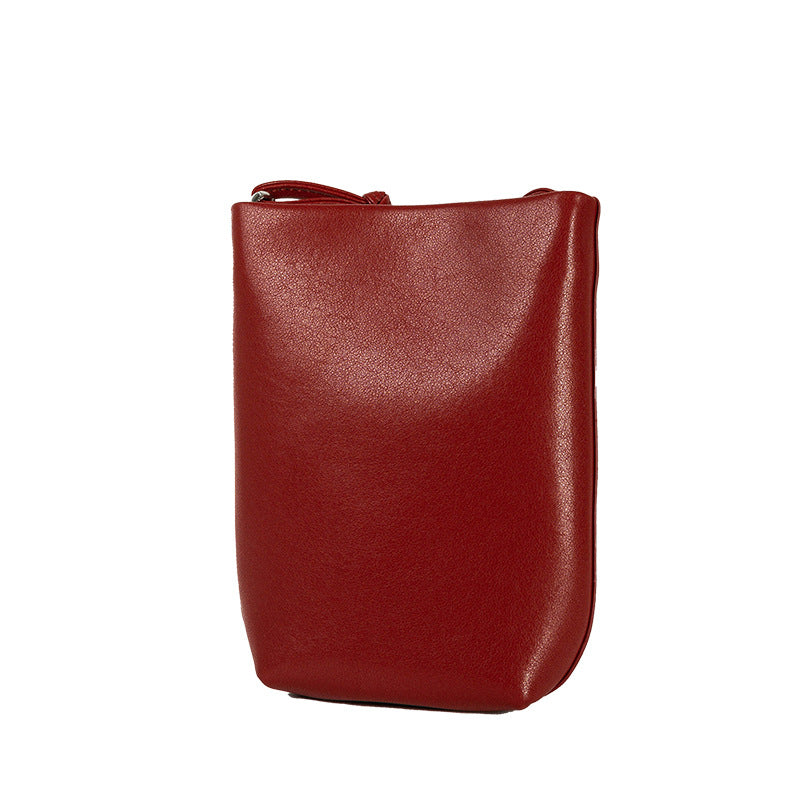 Women's Genuine Leather Retro Fashion Mobile Crossbody Bags