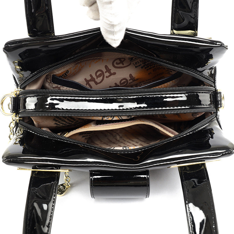 Trendy Slouchy Women's Crocodile Pattern Vintage Handbags