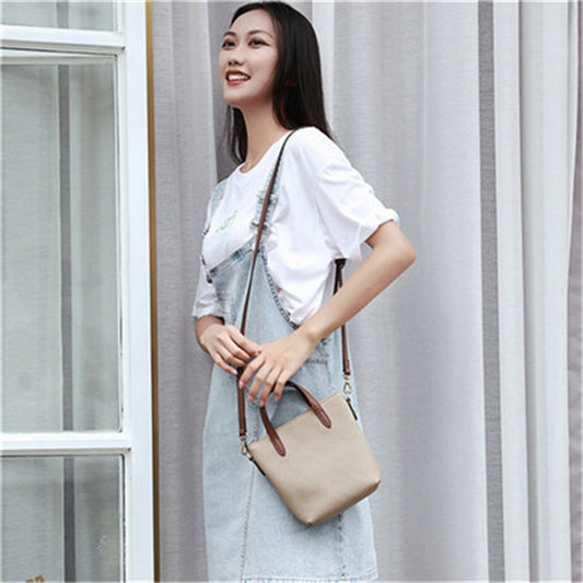 Women's First Layer Cowhide Portable Soft Leather Crossbody Bags
