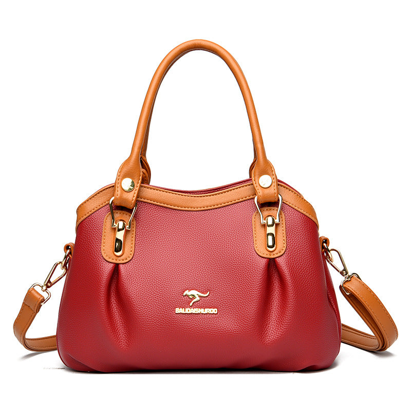 Female Mother's Fashion Elegant Trend Color Shoulder Bags