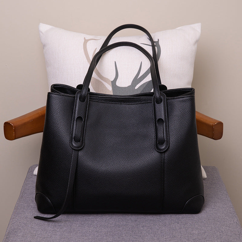 Women's Large Capacity Trendy High Sense Soft Leather Shoulder Bags