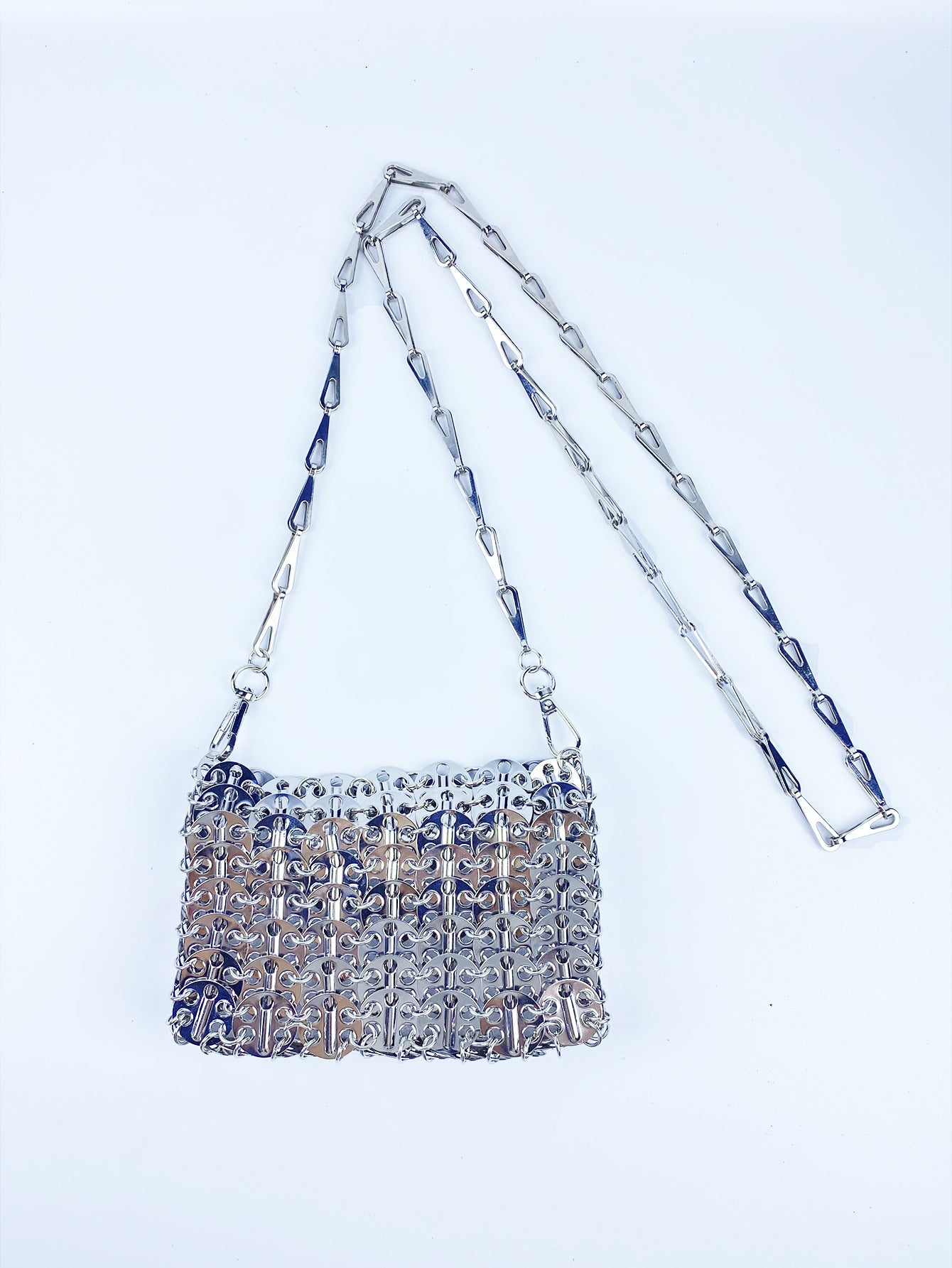 Unique Design Metal Sequins Chain Hand-woven Western Shoulder Bags