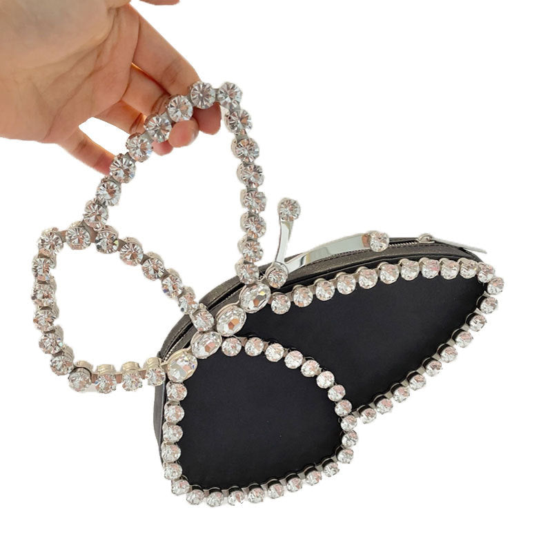 Classy Trendy Creative Diamond Butterfly Clutch Bags