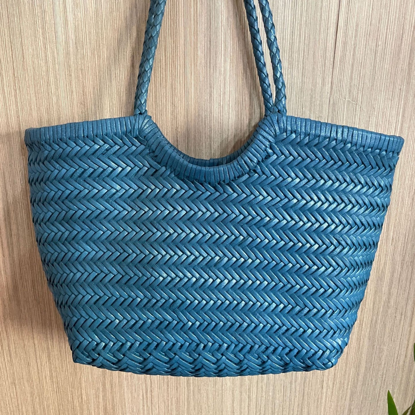 Women's Cow Woven Genuine Leather French Handbags