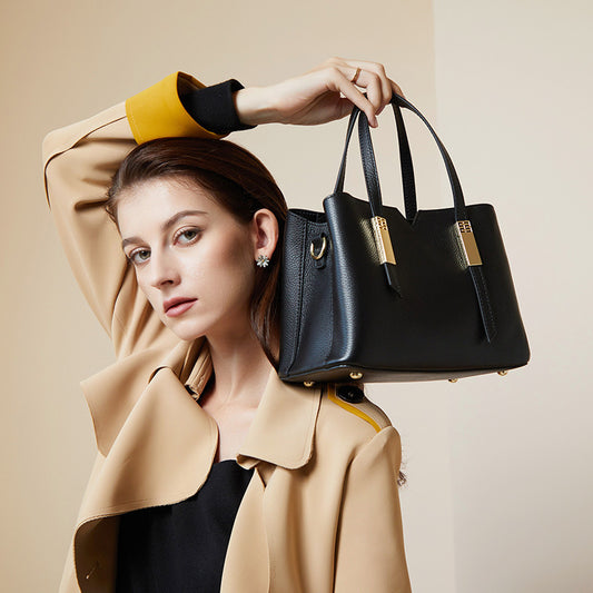 Women's Genuine Leather Elegant Bride Wedding Large Shoulder Bags
