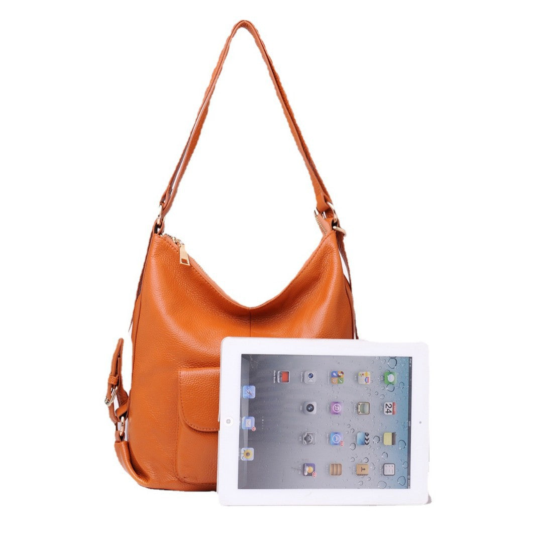 Women's Fashion Trendy Genuine Leather First Layer Backpacks