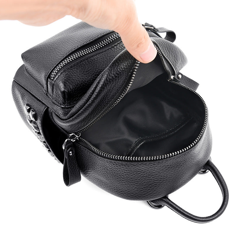 Cool Layer Cowhide Commuter Three-dimensional Stylish Backpacks