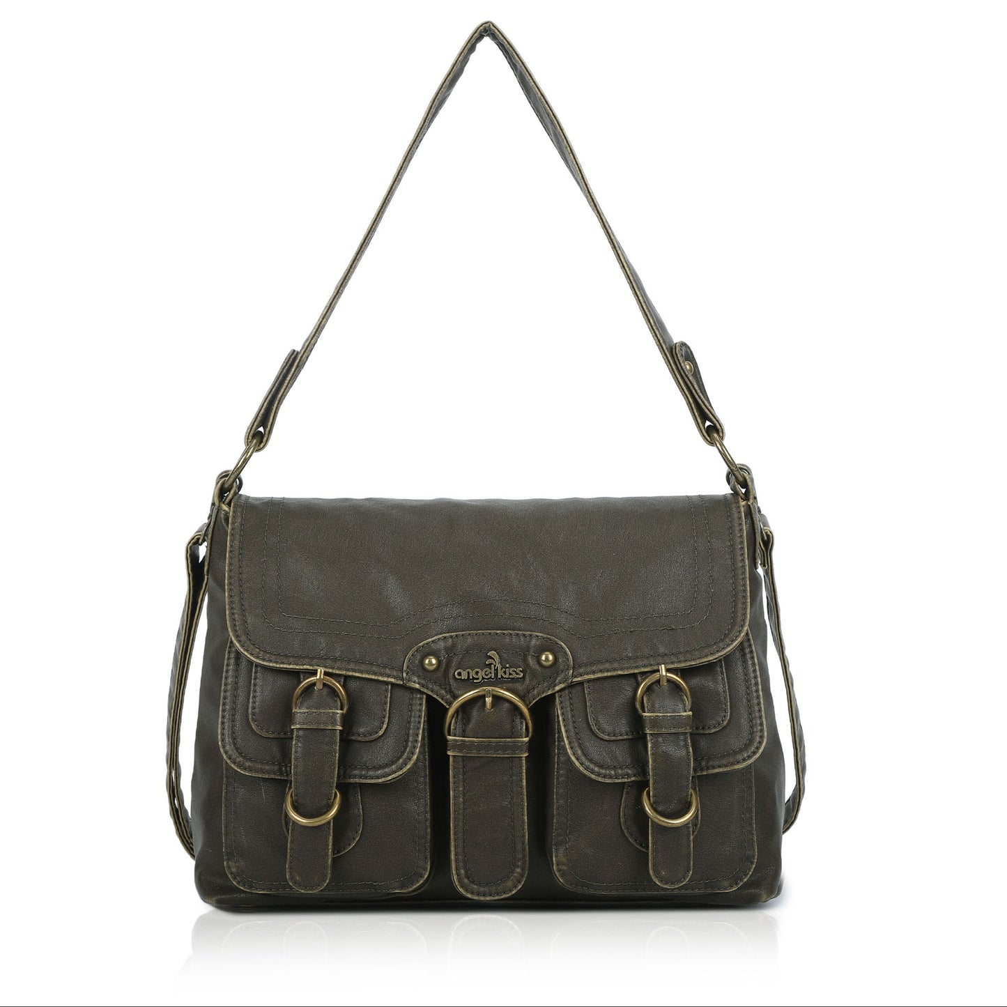 Women's Distressed Fashion Retro Popular Large Capacity Crossbody Bags