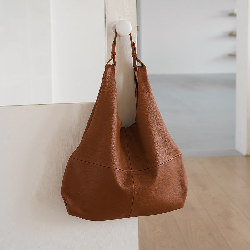 Women's Genuine Leather High-grade Design Urban Commuter Large Bags