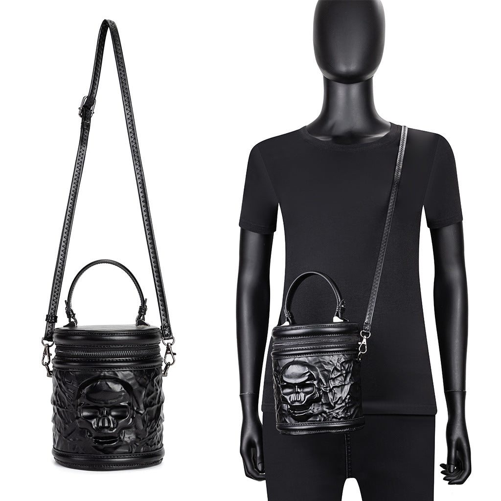 Pretty Skull Retro Punk Leather Gothic Bags