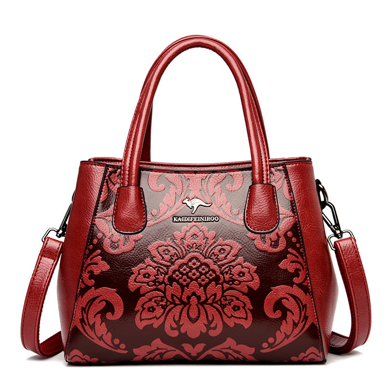 Women's Stylish Popular Chinese Style Embossed Handbags