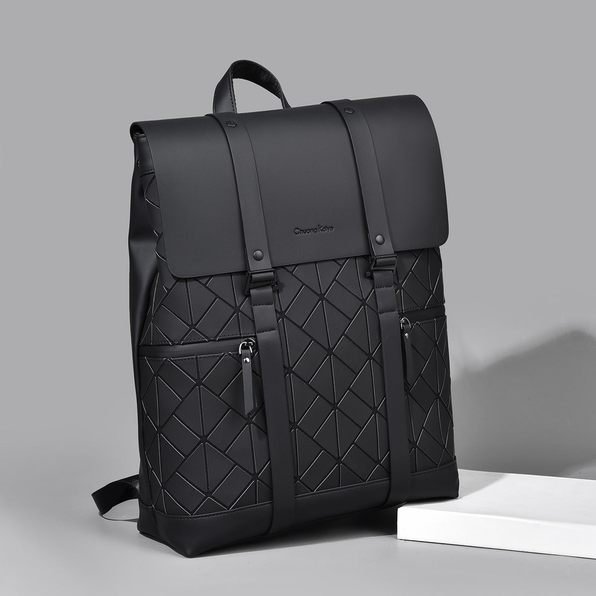 Men's Rhombus Large Capacity Waterproof Commuter Computer Backpacks
