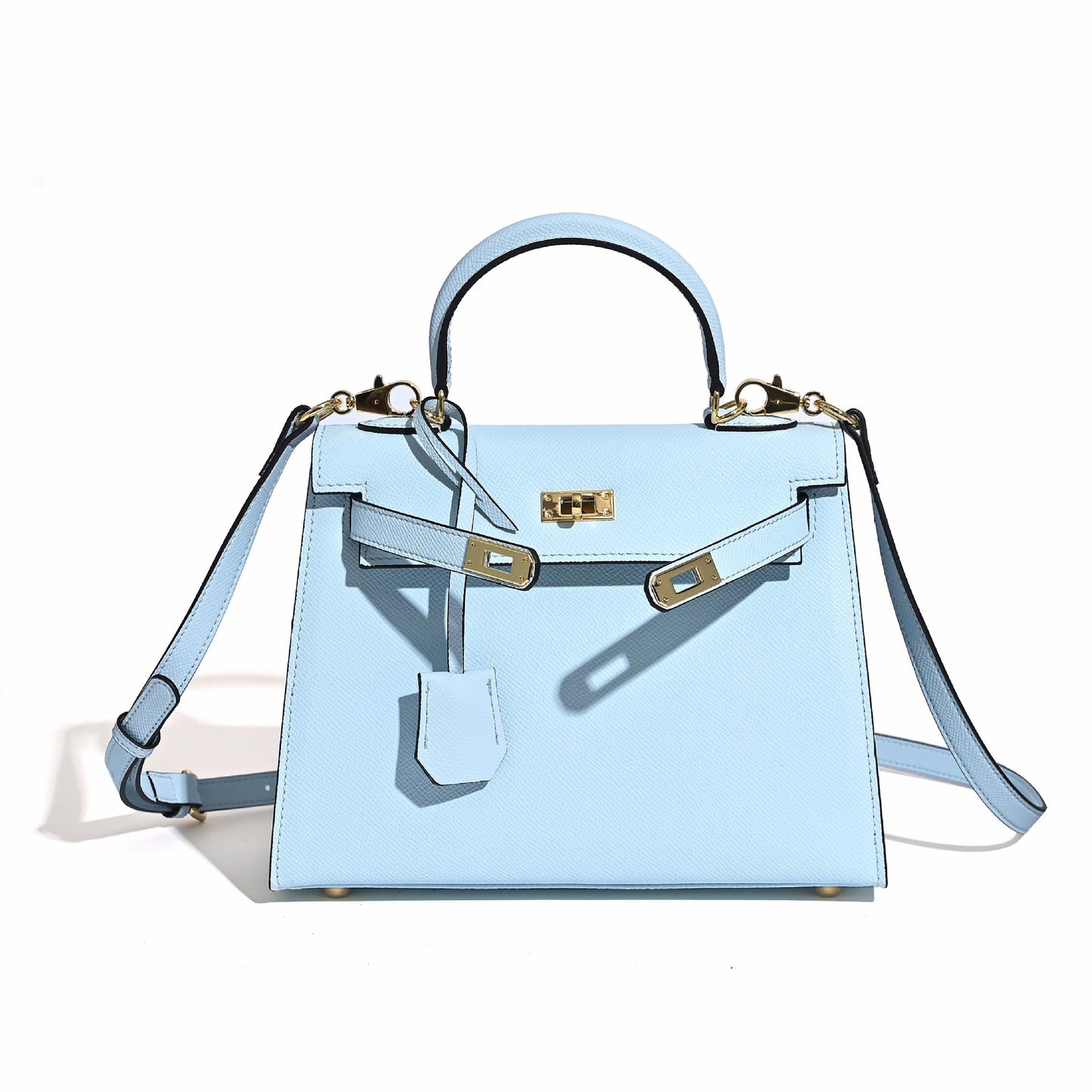 Women's Kelly Fashion Commuter Palm Print Cowhide Handbags