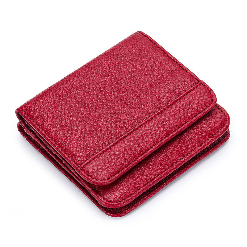 Women's Advanced Natural Fall Short Folding Fashion Ladies Wallets