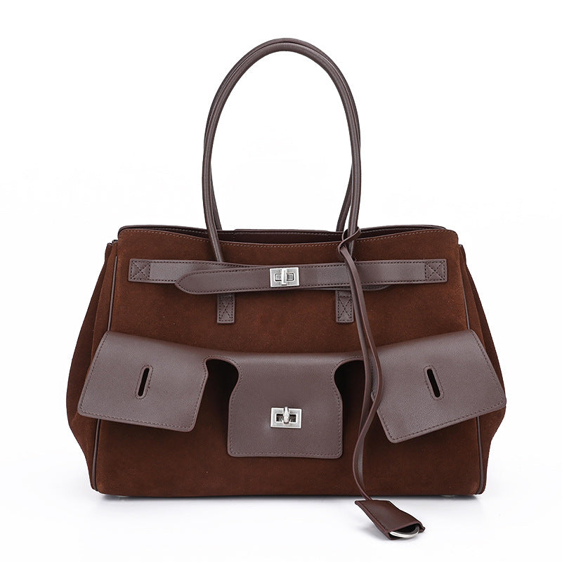 Comfortable Suede Motorcycle Large Capacity Punk Bags