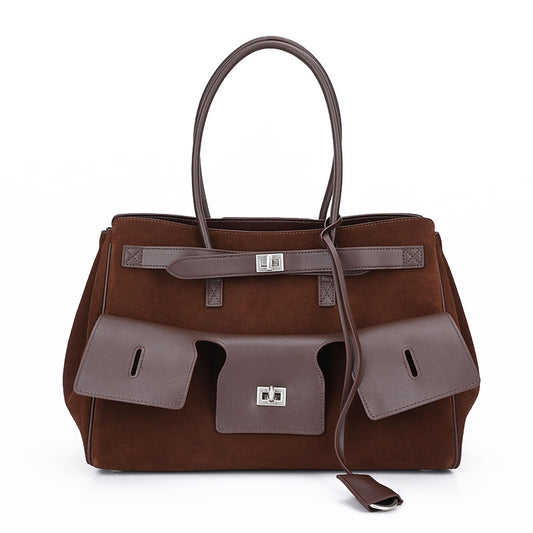 Comfortable Suede Motorcycle Large Capacity Punk Bags