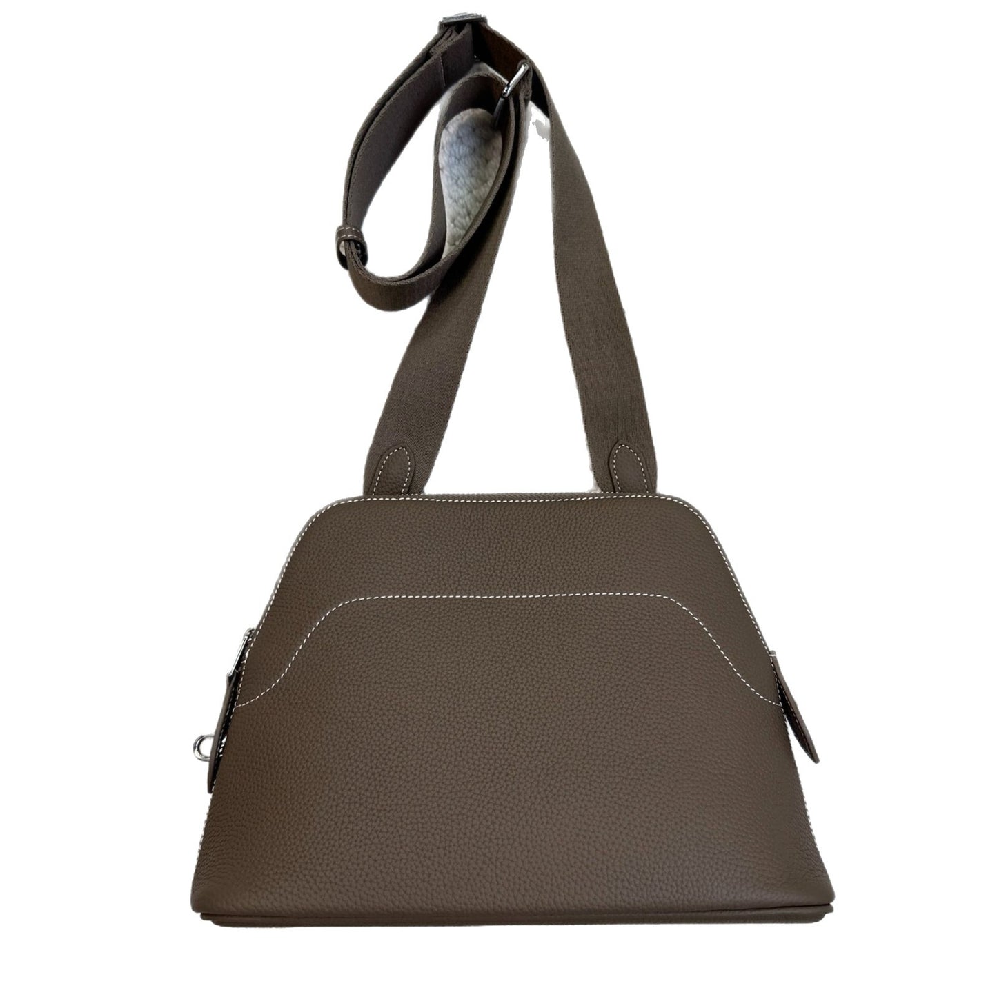 Cowhide Bowling Shell Unisex Fashion Commuter Shoulder Bags