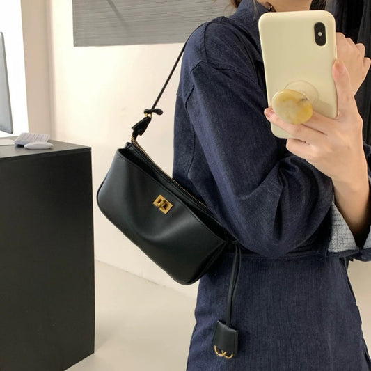 Women's Fashion Genuine Leather High-grade Underarm Kelly Crossbody Bags