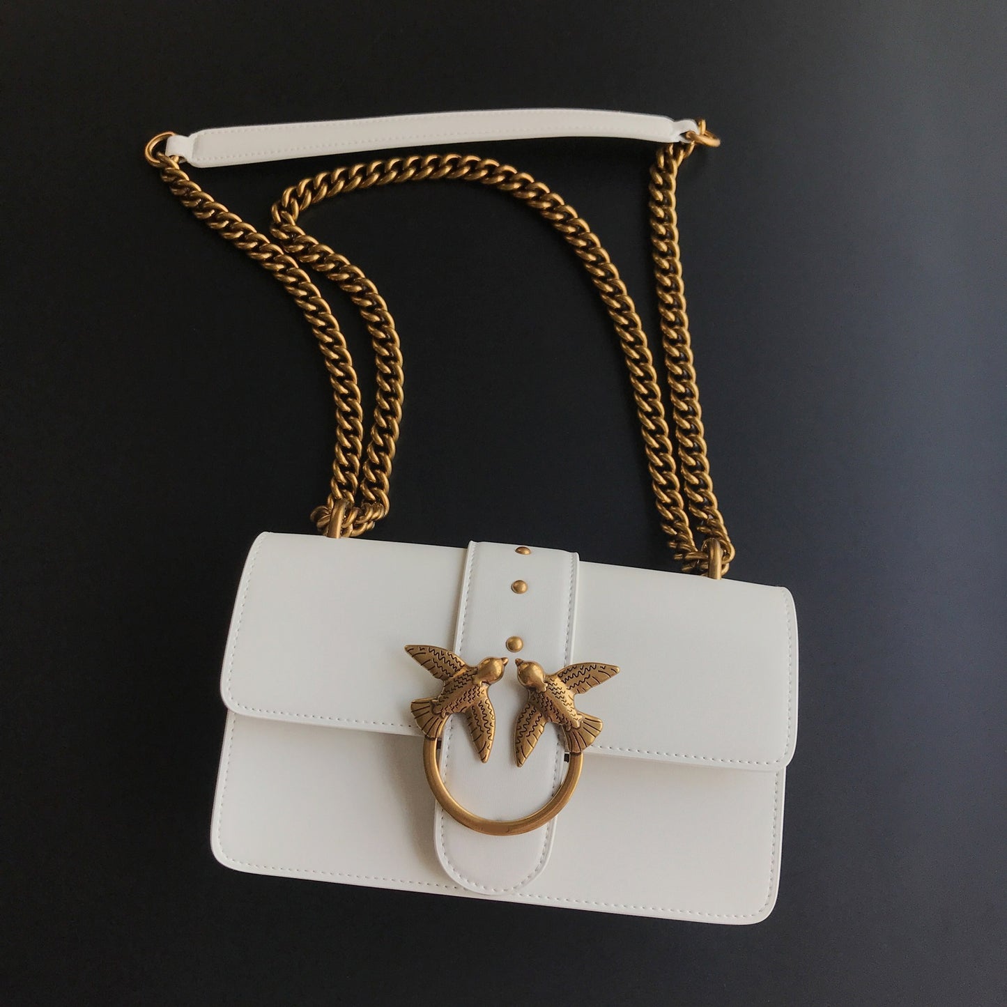 Genuine Leather Swallow Wine God Chain Shoulder Bags