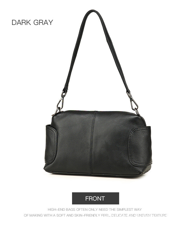 Women's Fashion Simple Genuine Leather Mom First Shoulder Bags