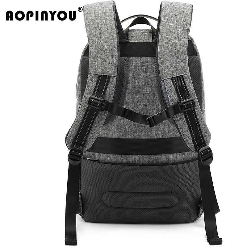 Men's Business Cool Computer Large Capacity Three-dimensional Backpacks