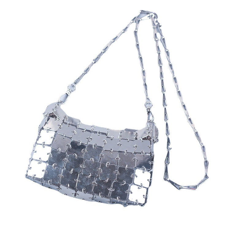 Gold Sier Color Sequins Large Future Crossbody Bags