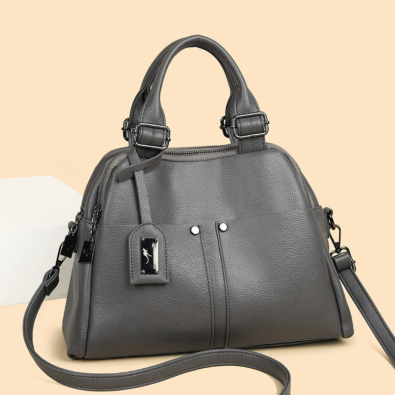 Portable Soft Leather Female Large Capacity Handbags