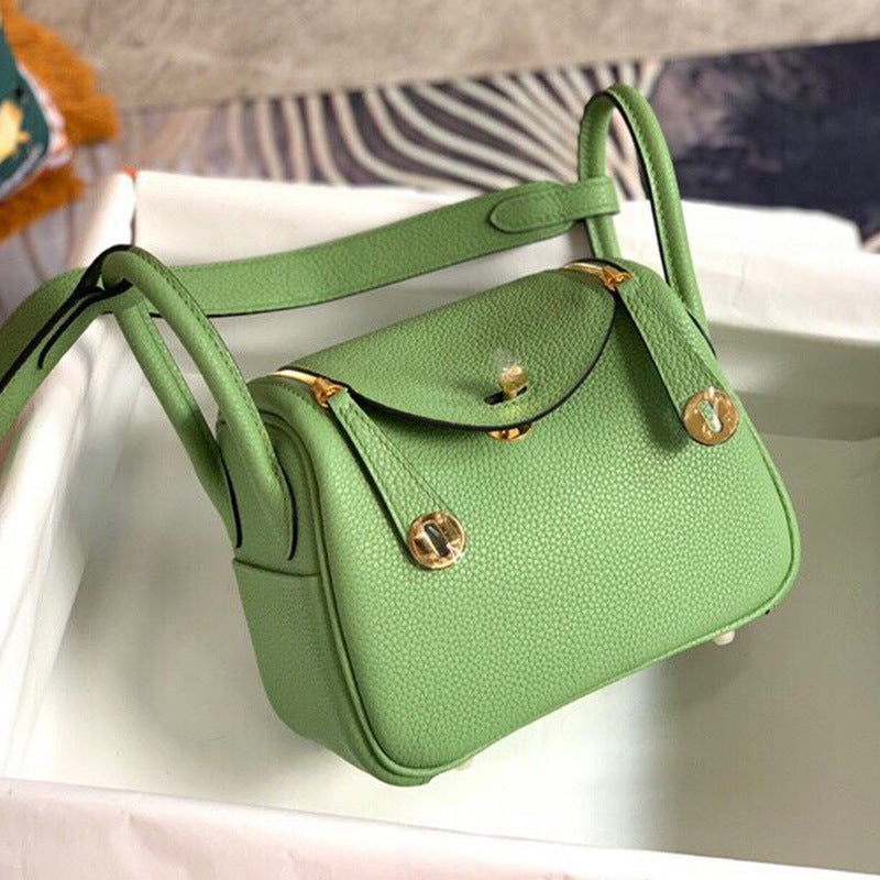 Women's Lindy Mini Doctor Cow Leather Portable Shoulder Bags