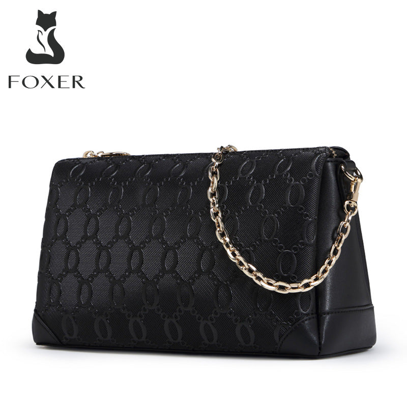 Women's Cowhide Light Luxury Fashion Mobile Chain Shoulder Bags