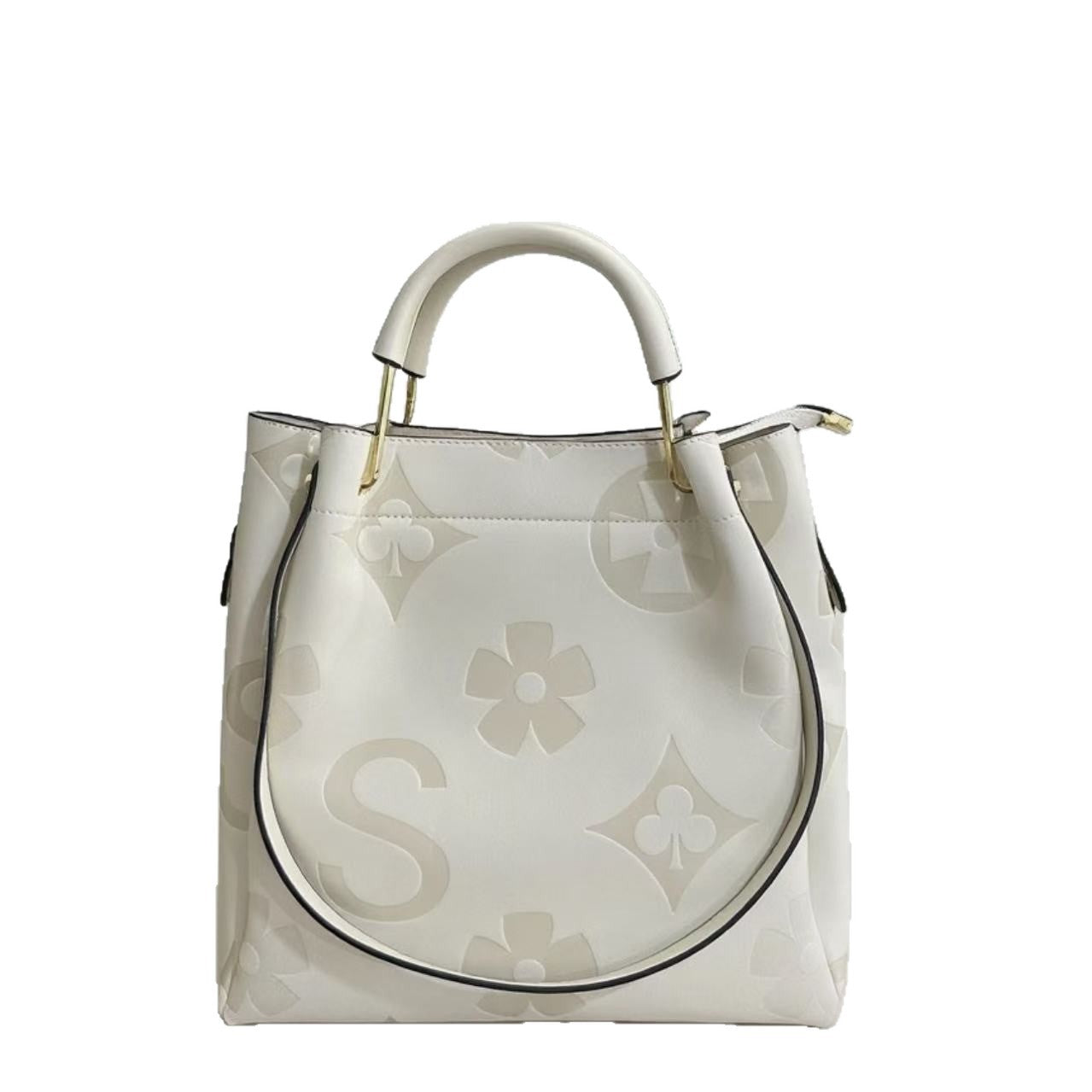 Women's High-grade Fashion Embossing Large Capacity Handbags