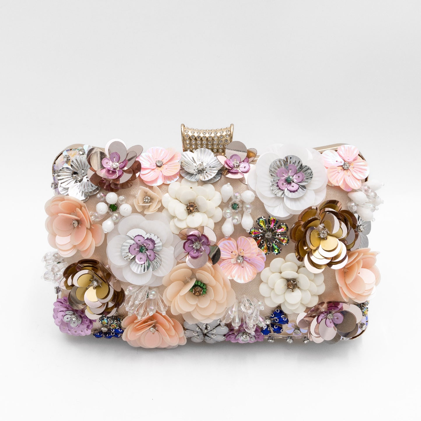 Kai Colorful Crystals Sequin Flower Dinner Hand Carrying Cheongsam Evening Bags