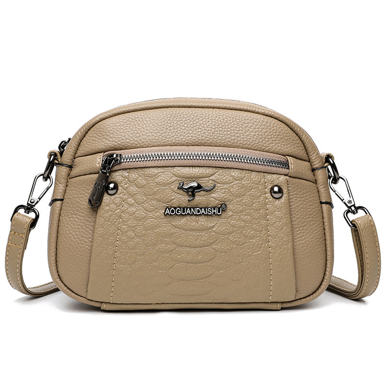 Women's Live Broadcast Genuine Leather Fashion High Crossbody Bags