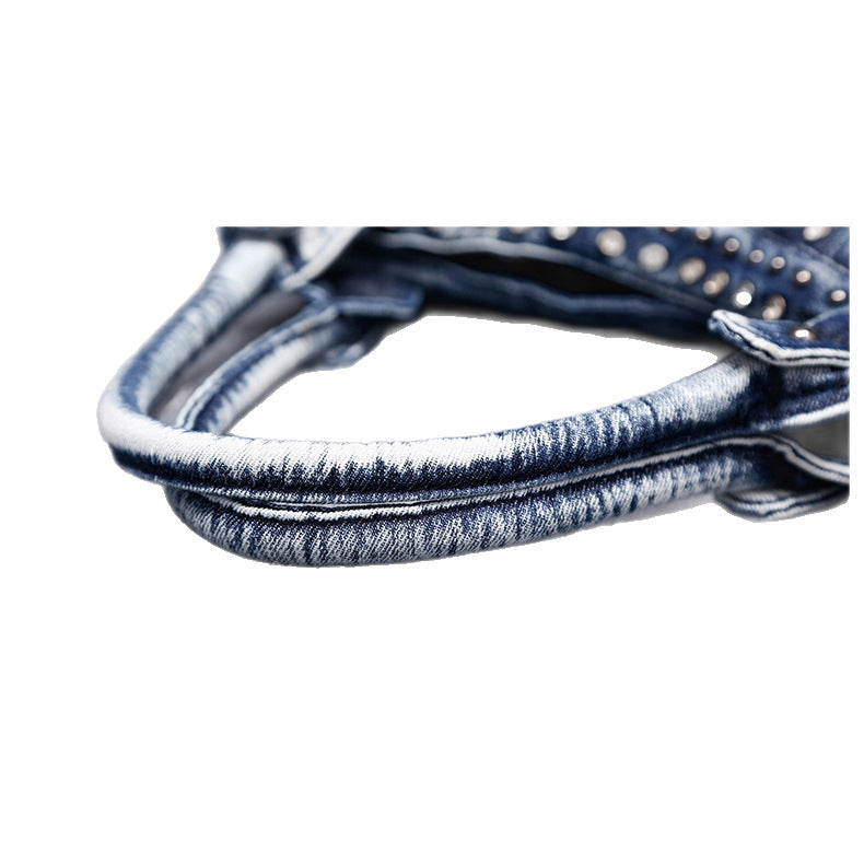 Charming Women's Fashion Personalized Rivet Diamond Handbags