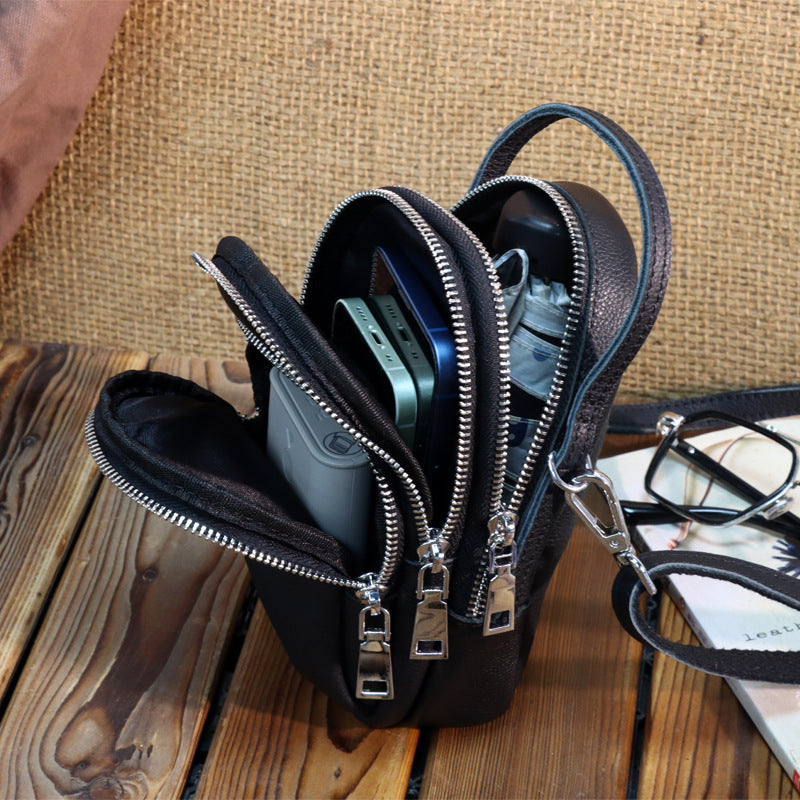 Women's Genuine Leather Mini Soft Simple Crossbody Bags