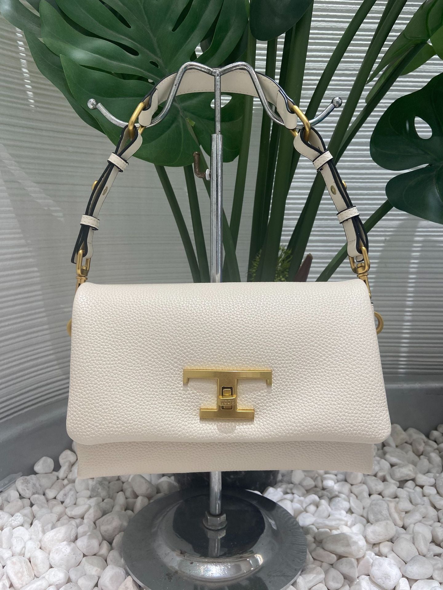 Women's Lychee Pattern Cow Leather Cloud Underarm Shoulder Bags