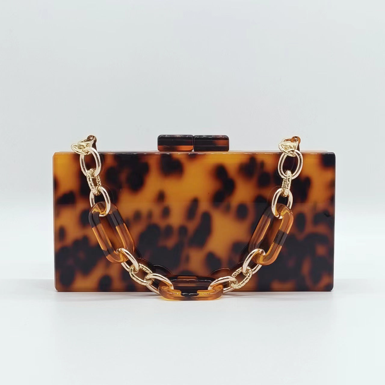 Women's Summer Dinner Retro Amber Trendy Acrylic Evening Bags