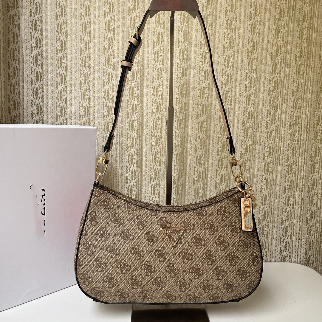 Women's Fashion Simple Printing Solid Color Ornaments Shoulder Bags