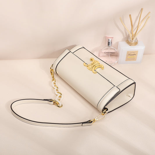 Women's Fashion French Texture Underarm Simple Baguette Shoulder Bags