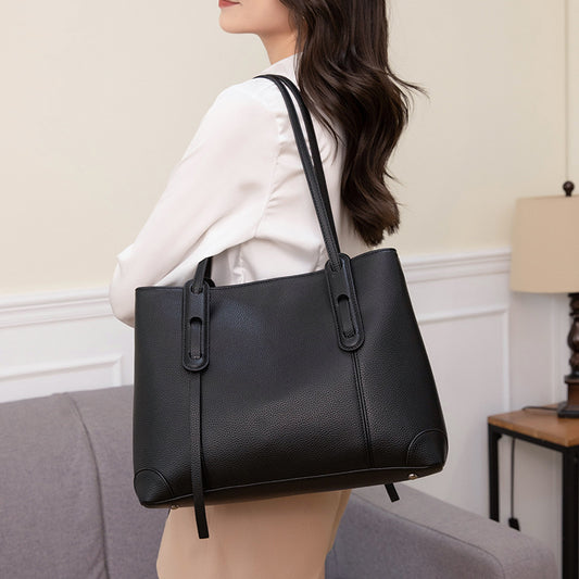 Women's Large Capacity Trendy High Sense Soft Leather Shoulder Bags