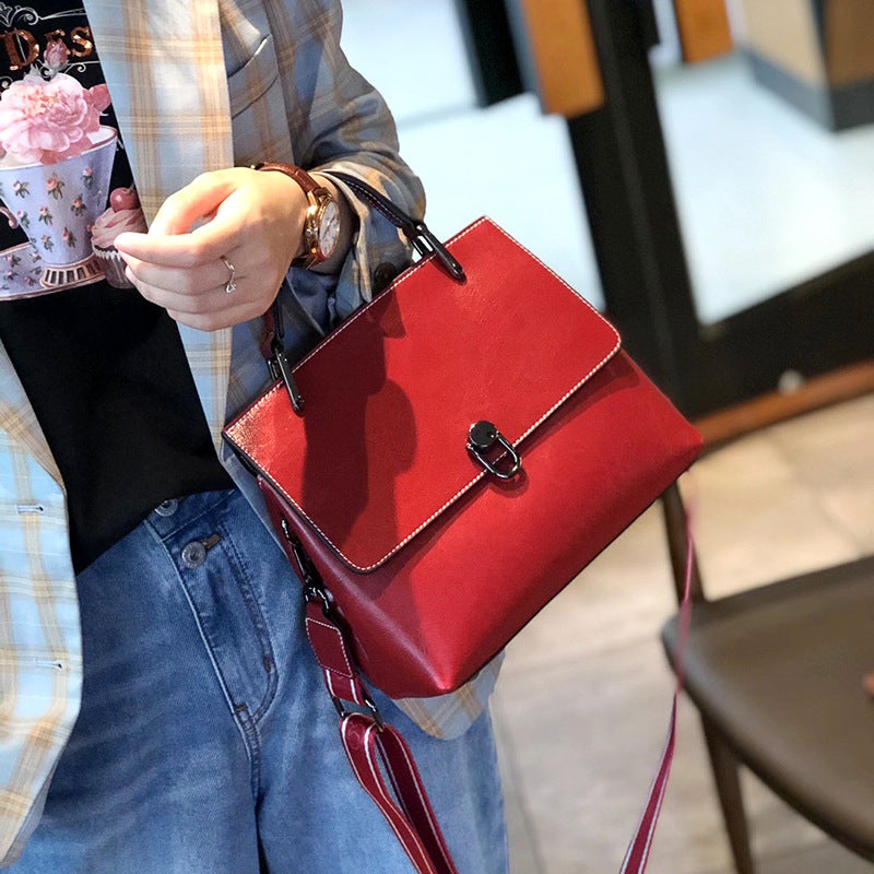 Women's Commuter Genuine Leather Fashionable High-grade Crossbody Bags