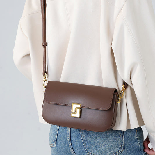 Women's Cowhide Niche High-grade Large Capacity Crossbody Bags