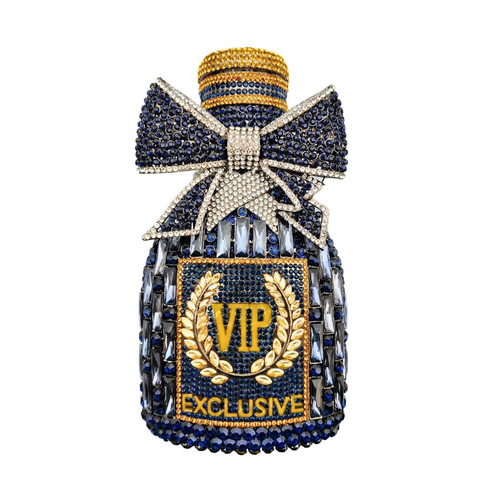 Women's Champagne Bottle Diamond Luxury Crystal Hand Bags