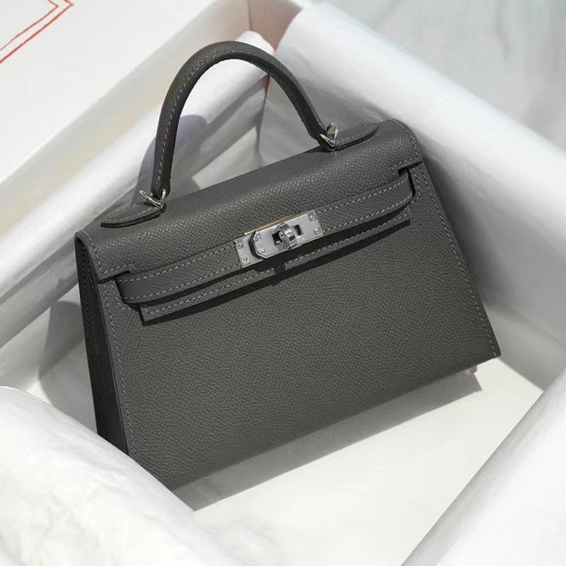 Women's Trendy Kelly Second Generation Genuine Leather Crossbody Bags