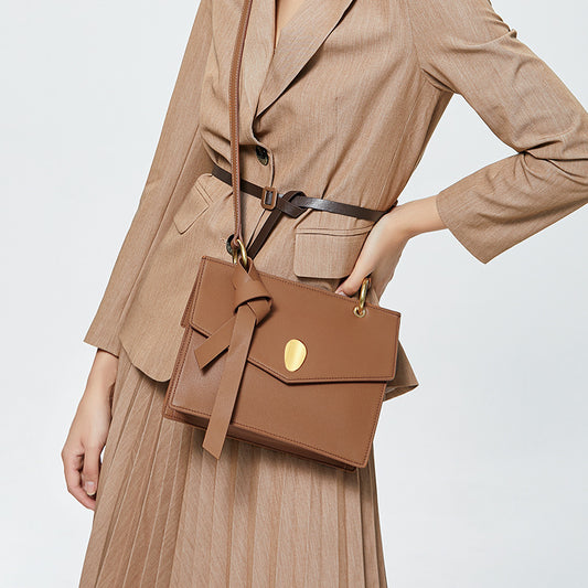 Women's Strictly Selected Genuine Leather Tassel Design Shoulder Bags
