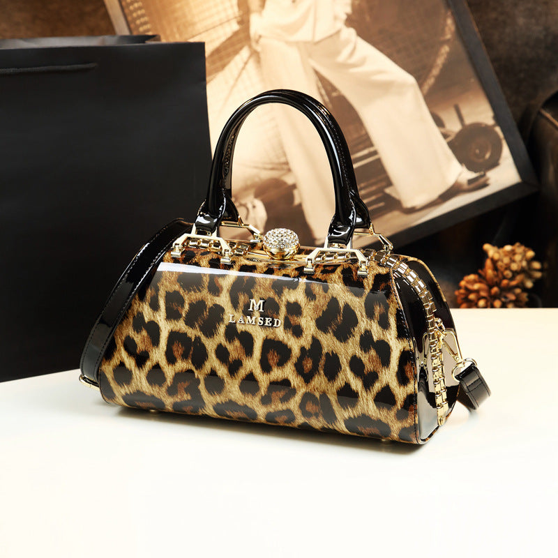 Women's Paint Patent Leather Mother Simple Fashion Shoulder Bags