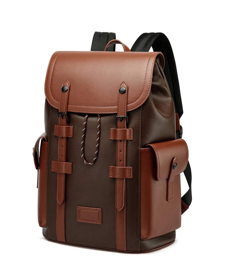 Men's Texture Business Computer Sense Large Backpacks