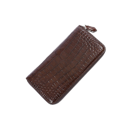Men's Crocodile Leather Clutch Full Mid-length With Men's Handbags