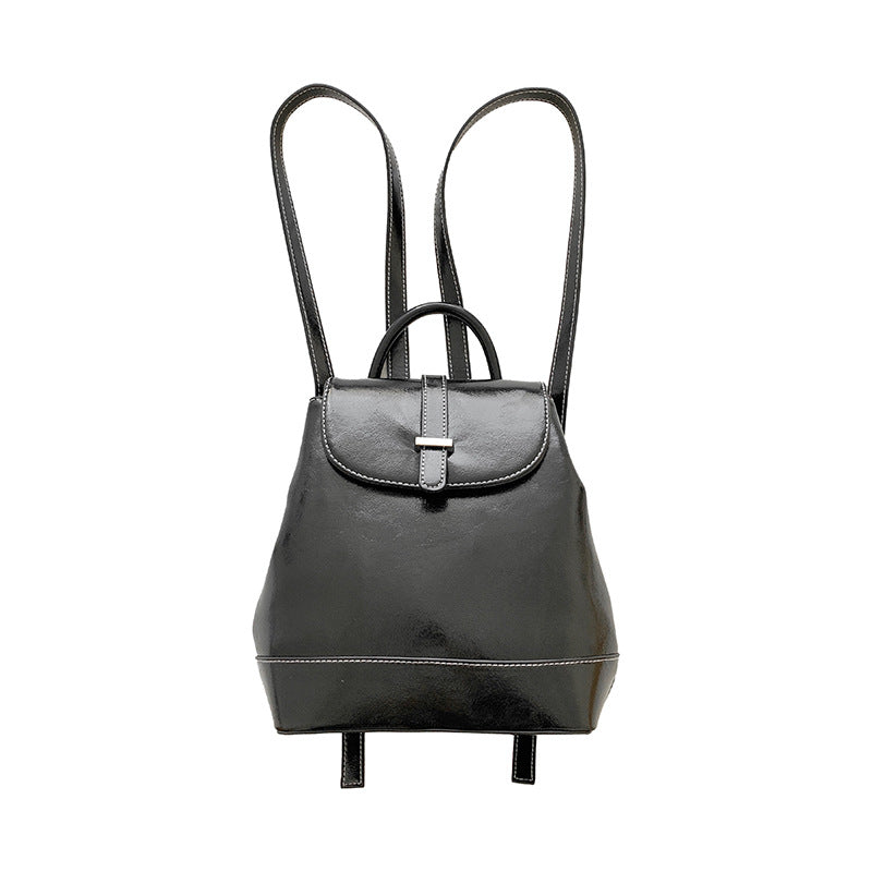 Simple Large Capacity Solid Color Retro Style Backpacks